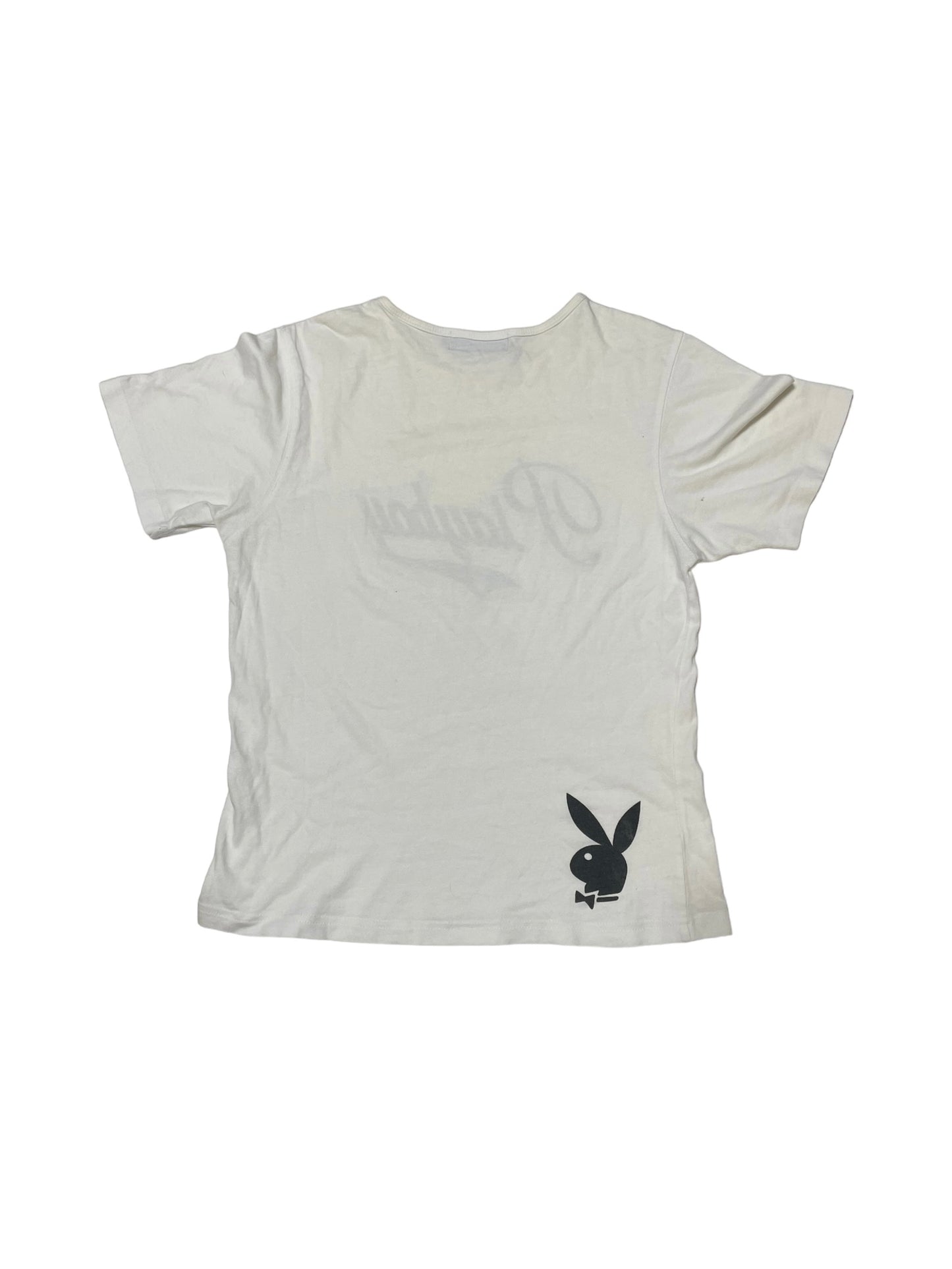 PLAYBOY WHITE BABY TEE