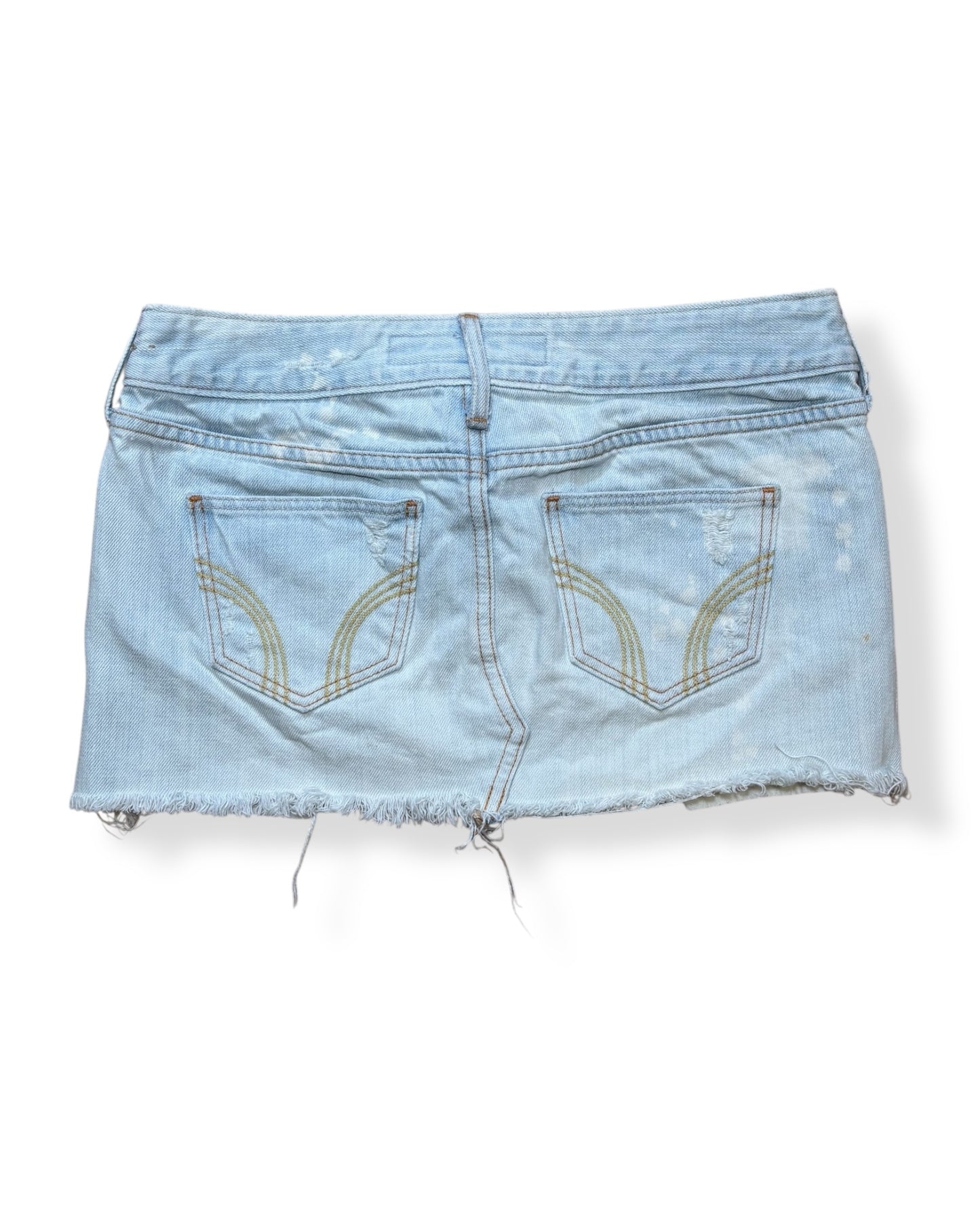 DISTRESSED HOLLISTER MICRO MINI SKIRT