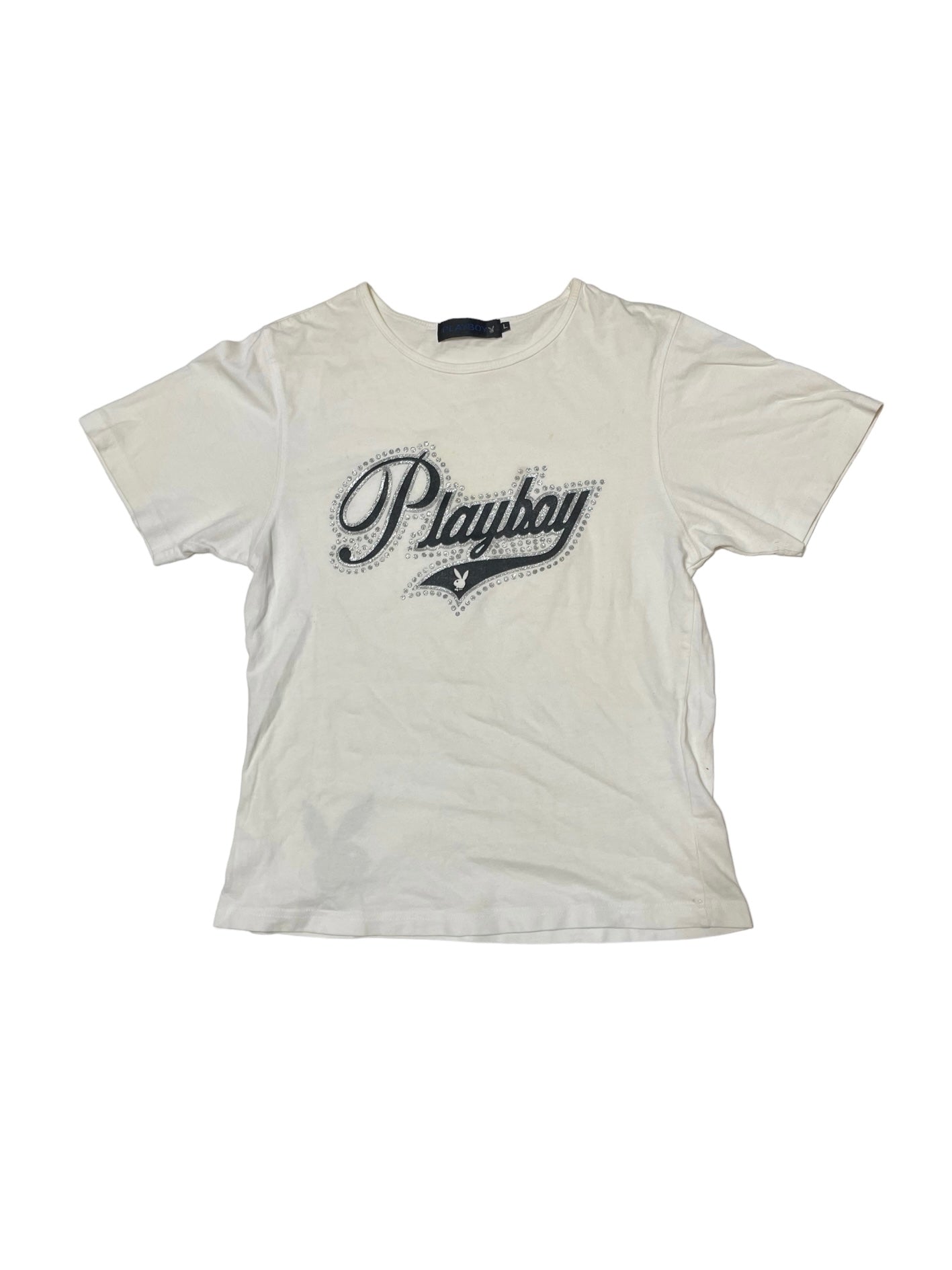 PLAYBOY WHITE BABY TEE