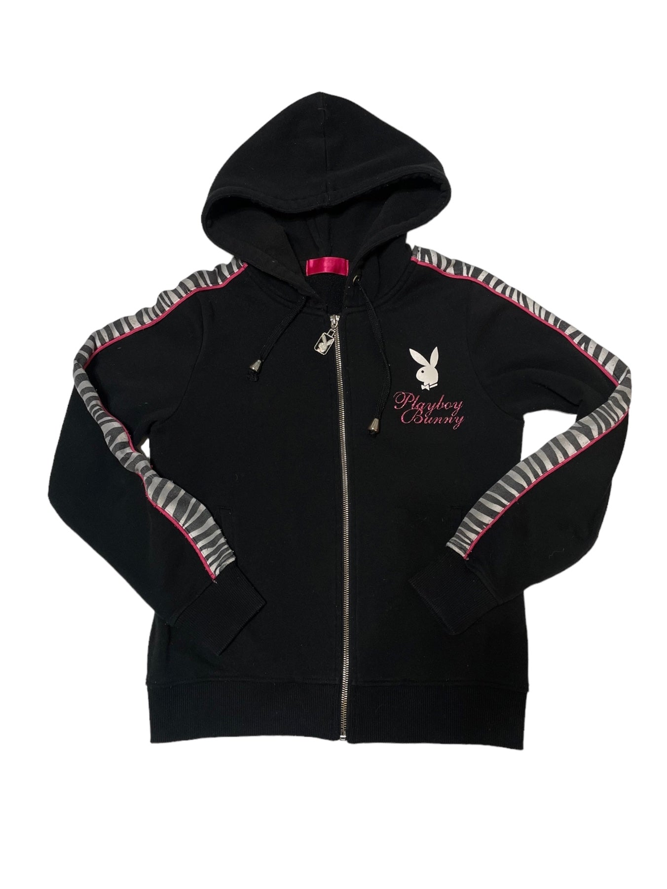 PLAYBOY BLACK AND PINK ZEBRA TRACKSUIT