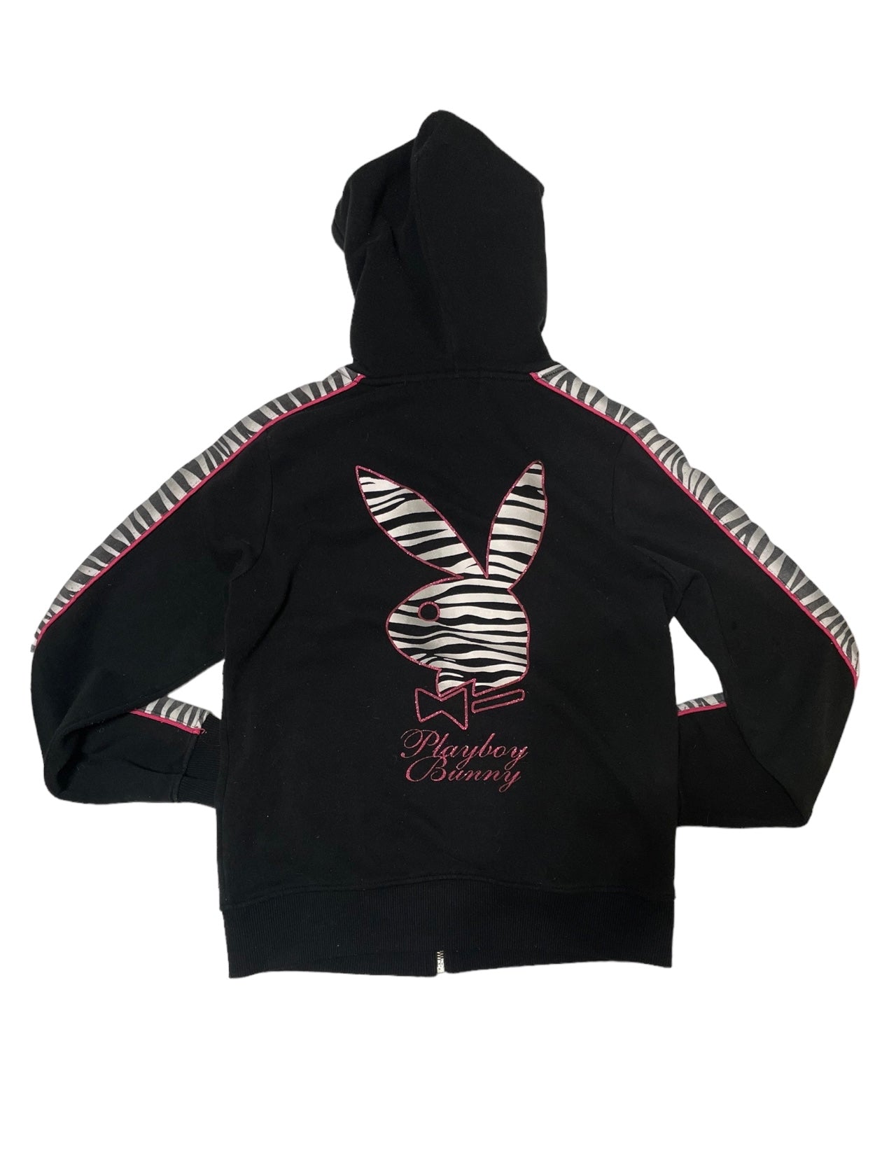 PLAYBOY BLACK AND PINK ZEBRA TRACKSUIT