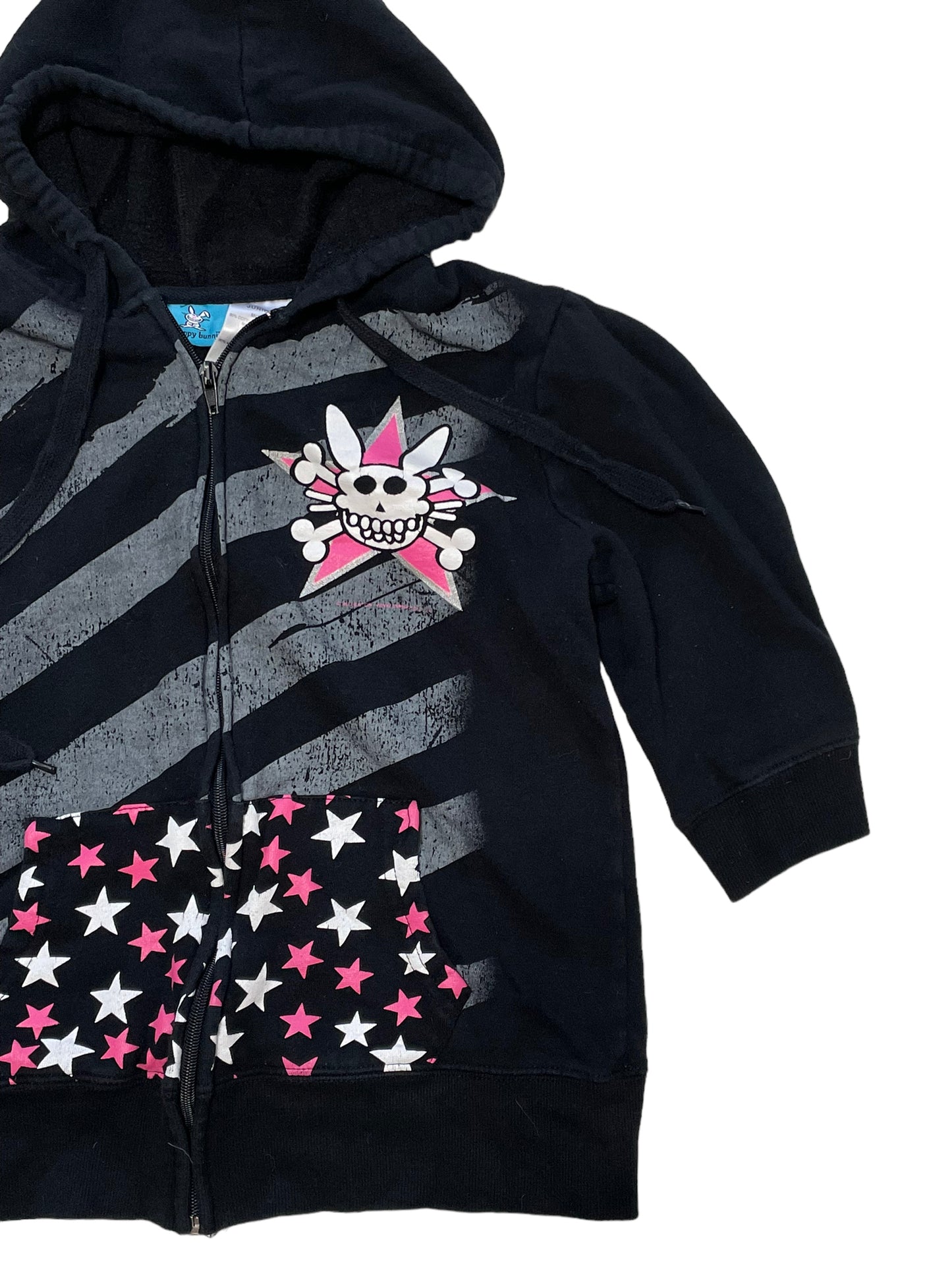 HAPPY BUNNY SKULL ZIP UP