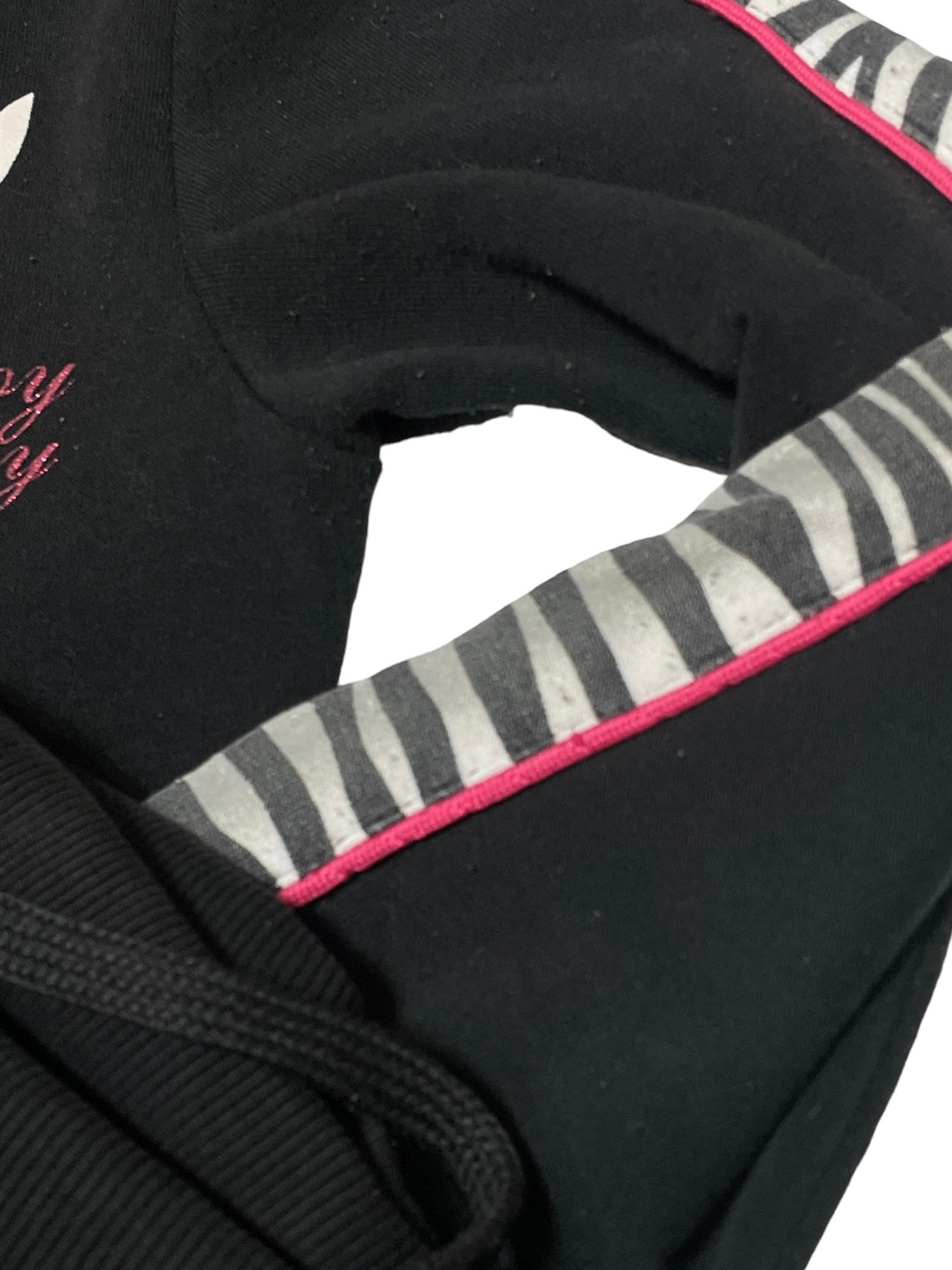 PLAYBOY BLACK AND PINK ZEBRA TRACKSUIT