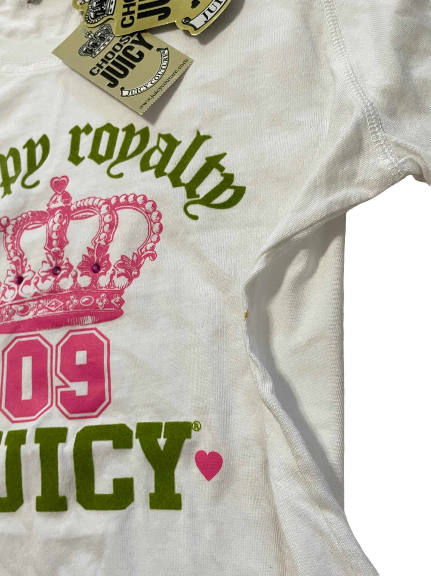 JUICY PREPPY ROYALTY LONG SLEEVE GRAPHIC TOP