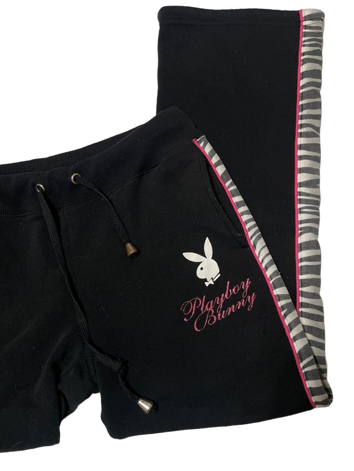 PLAYBOY BLACK AND PINK ZEBRA TRACKSUIT