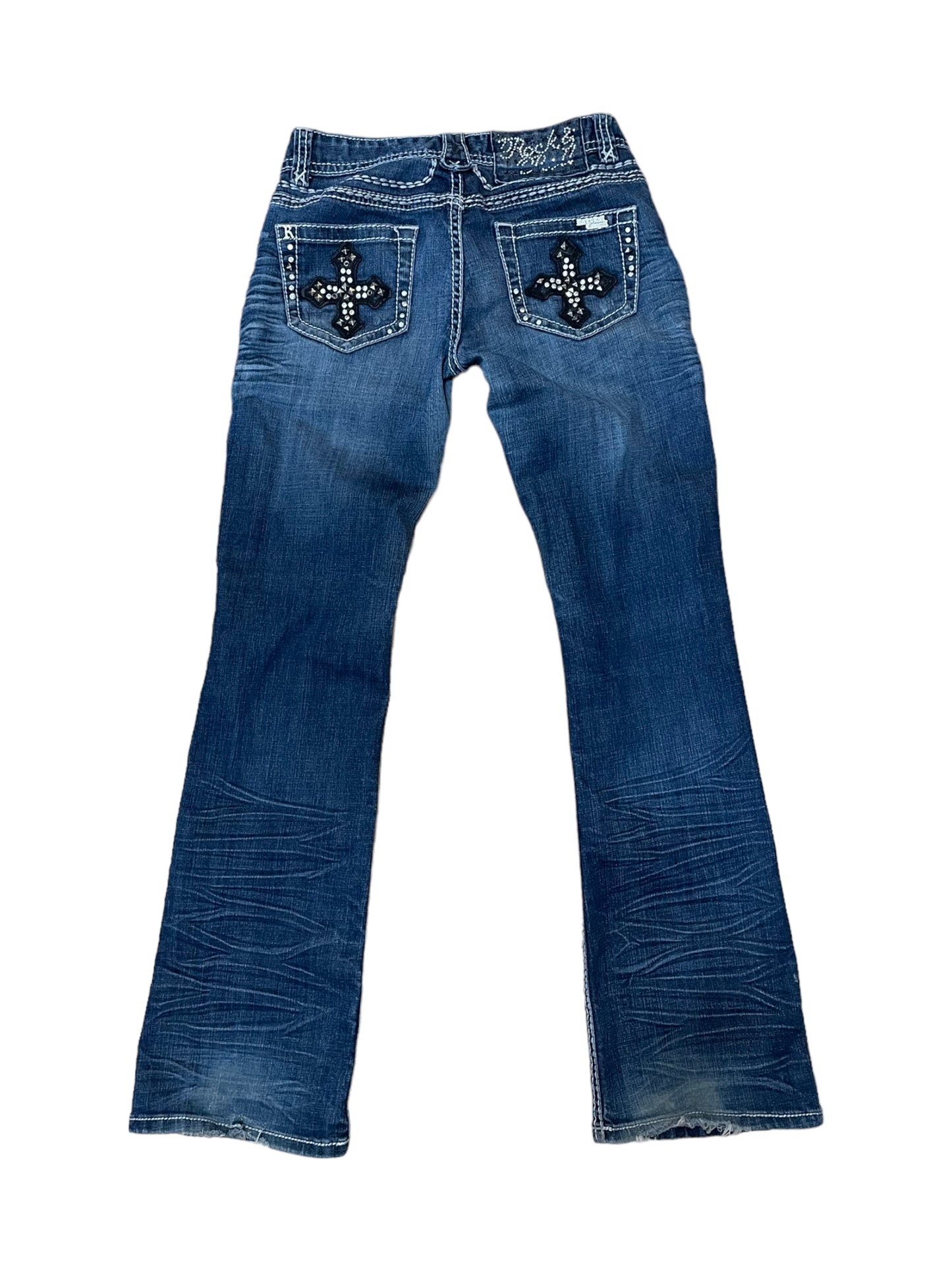 Y2K STUDDED CROSS JEANS
