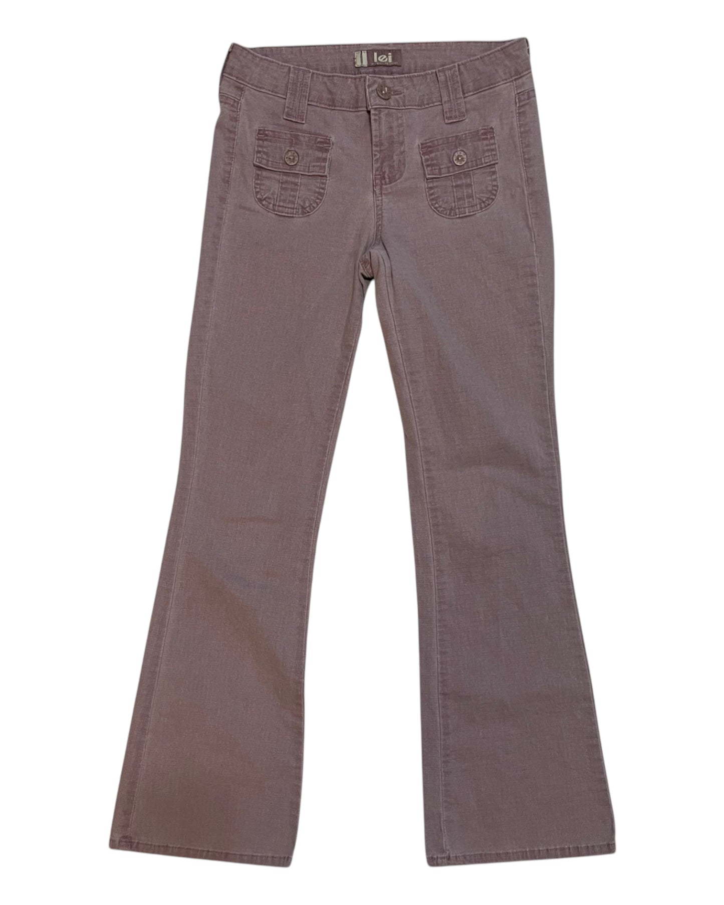 Y2K DUSTY PINK LOW RISE PANTS