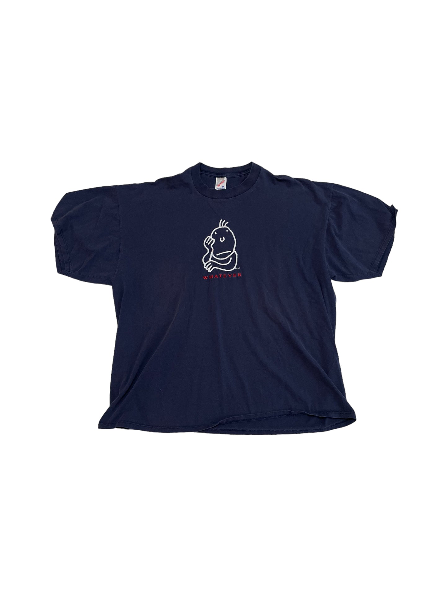 WHATEVER EMBROIDERED TEE