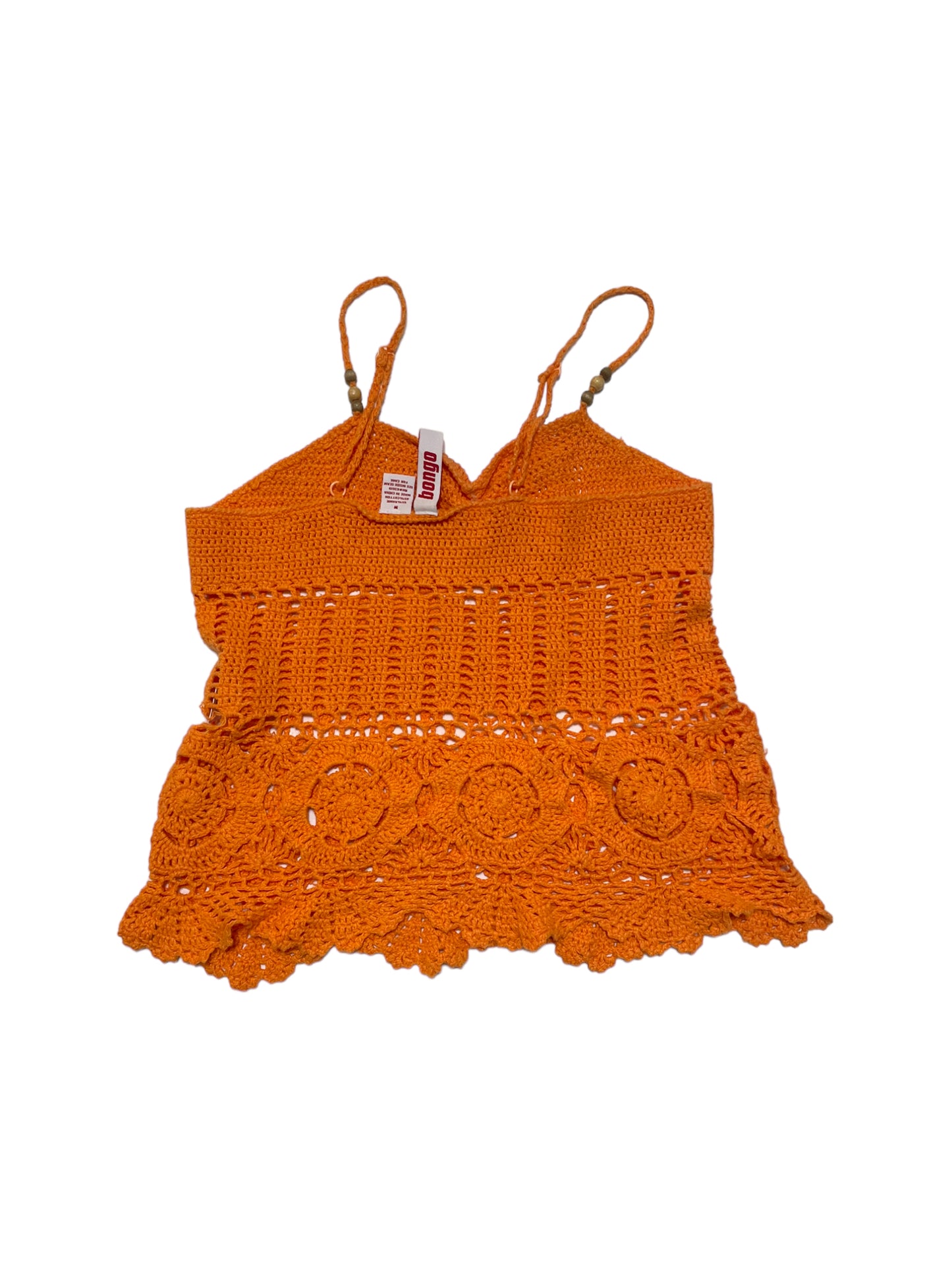 Y2K ORANGE KNIT TANK