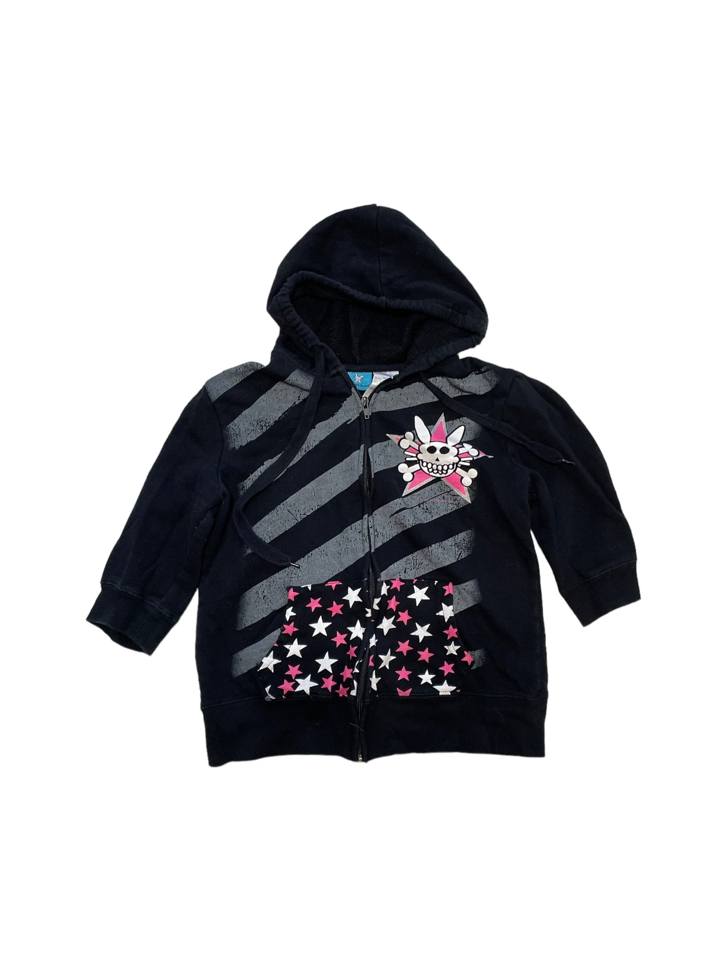 HAPPY BUNNY SKULL ZIP UP