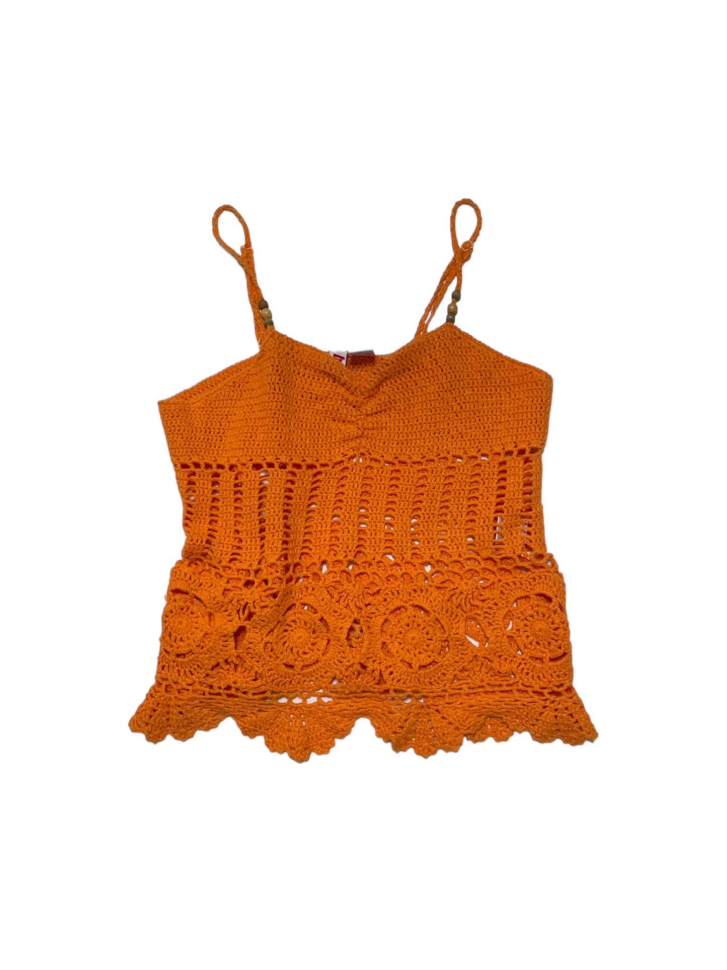 Y2K ORANGE KNIT TANK