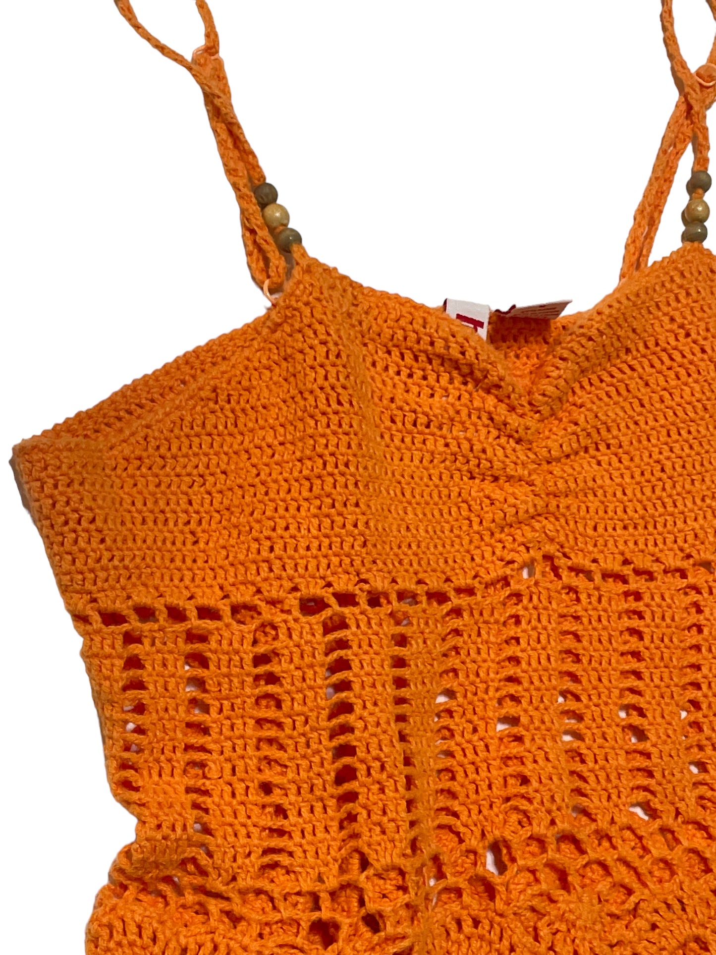 Y2K ORANGE KNIT TANK