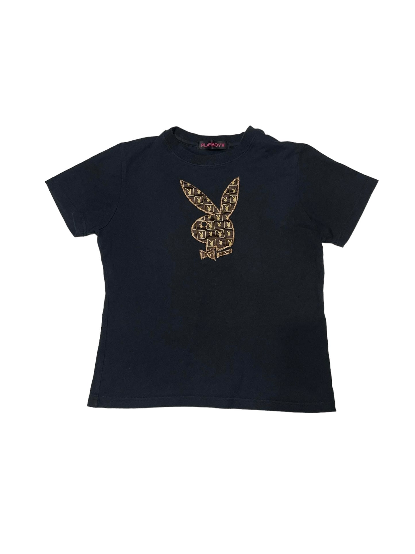 BLACK PLAYBOY LOGO BABY TEE