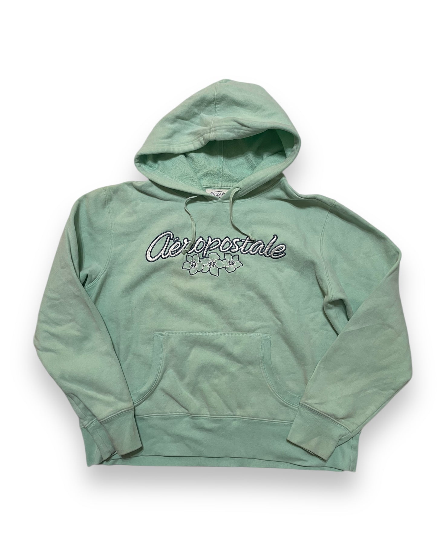 TEAL HIBISCUS HOODIE