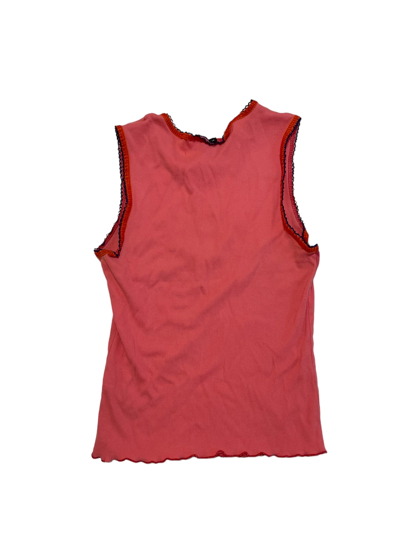 2000s ORANGE BOHO TANK