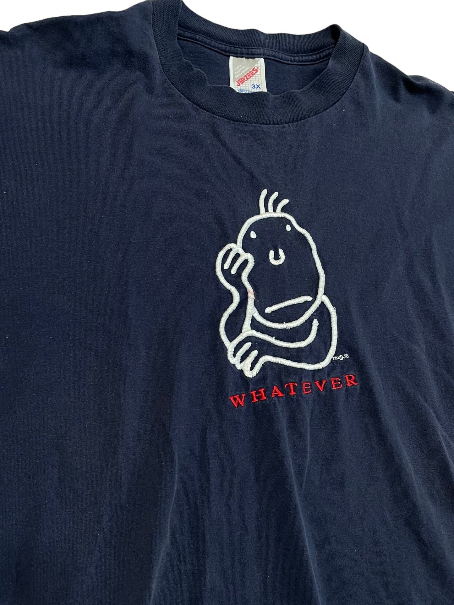 WHATEVER EMBROIDERED TEE