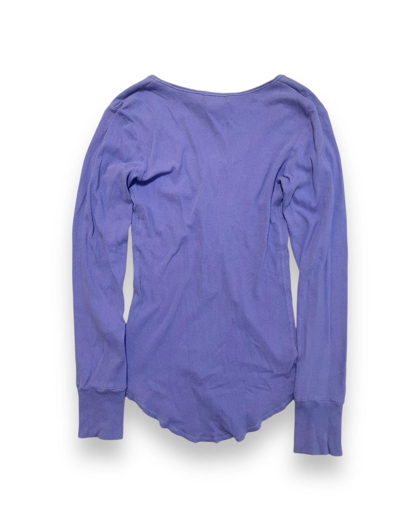 PURPLE BEADED HENLEY TOP