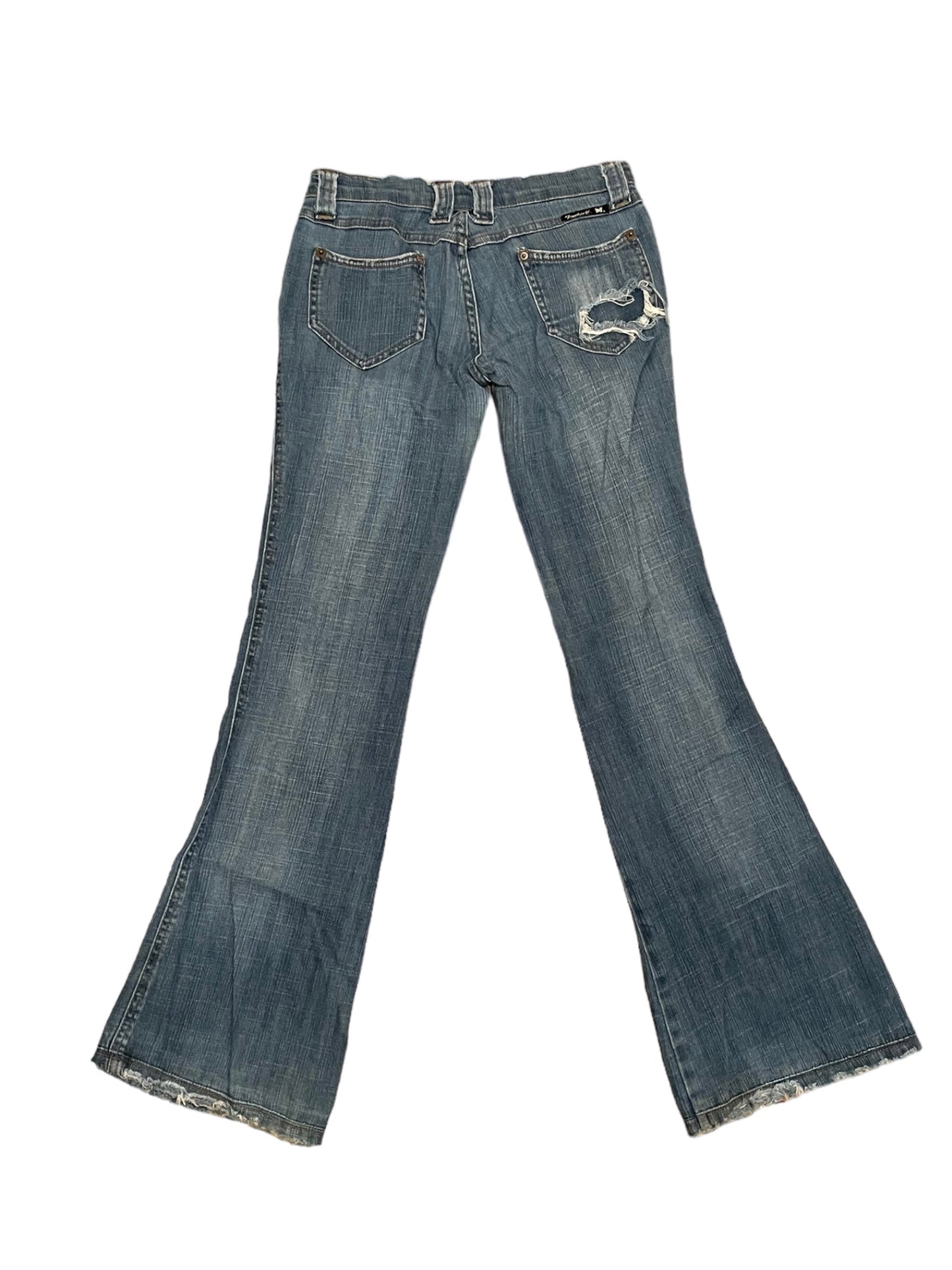 Y2K LOW RISE DISTRESSED JEANS