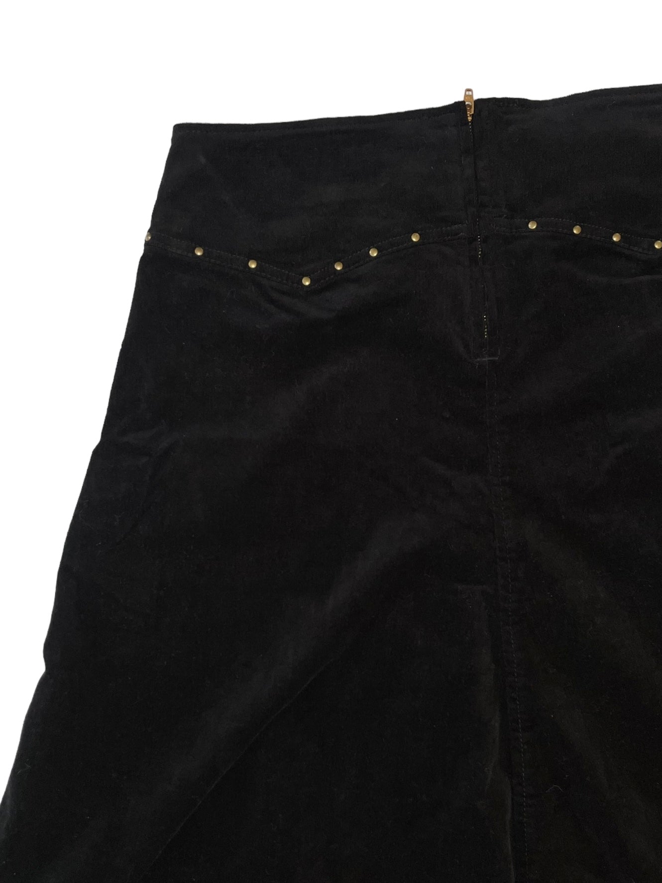 BLACK CORDUROY MAXI SKIRT