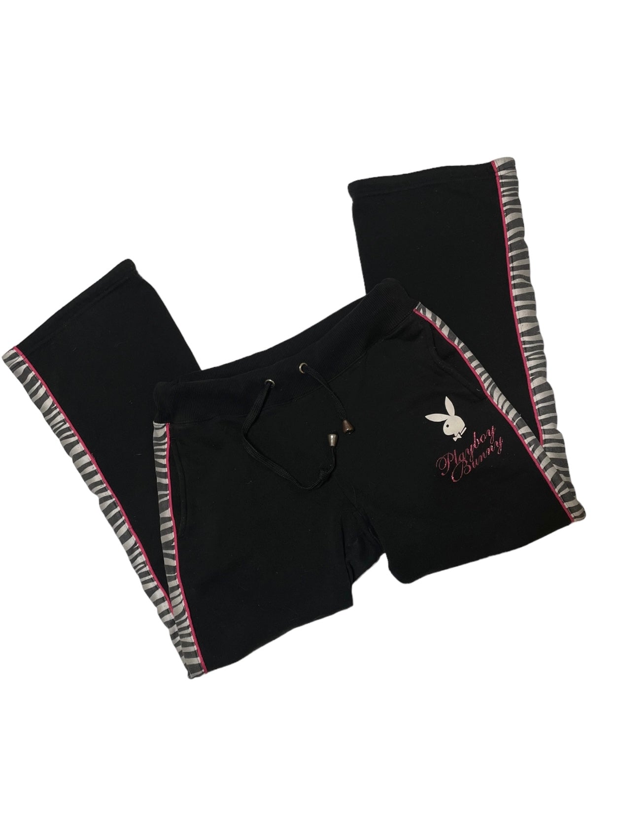 PLAYBOY BLACK AND PINK ZEBRA TRACKSUIT