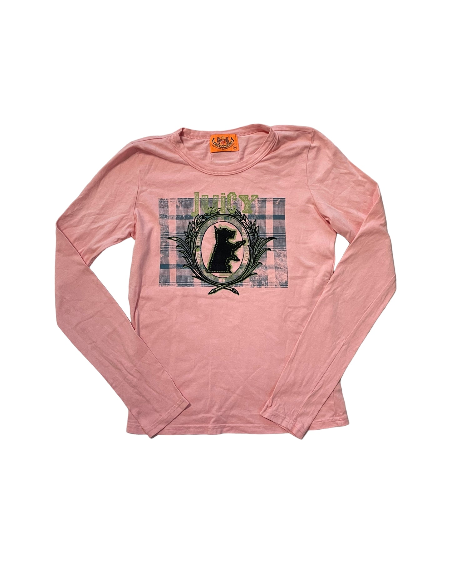 JUICY COUTURE PINK GRAPHIC LONG SLEEVE TOP