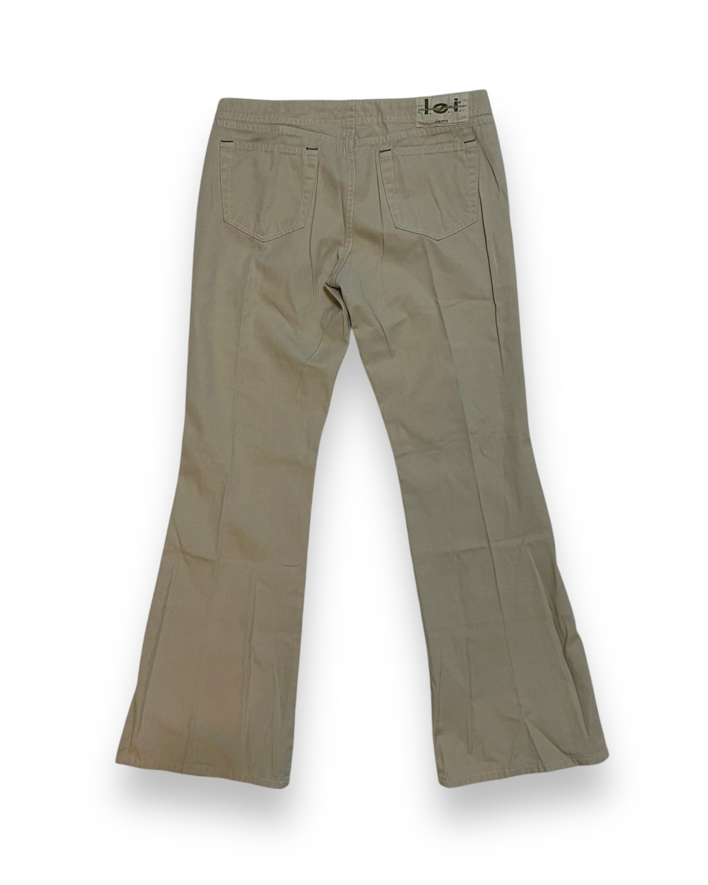 Y2K LOW RISE KHAKI PANTS