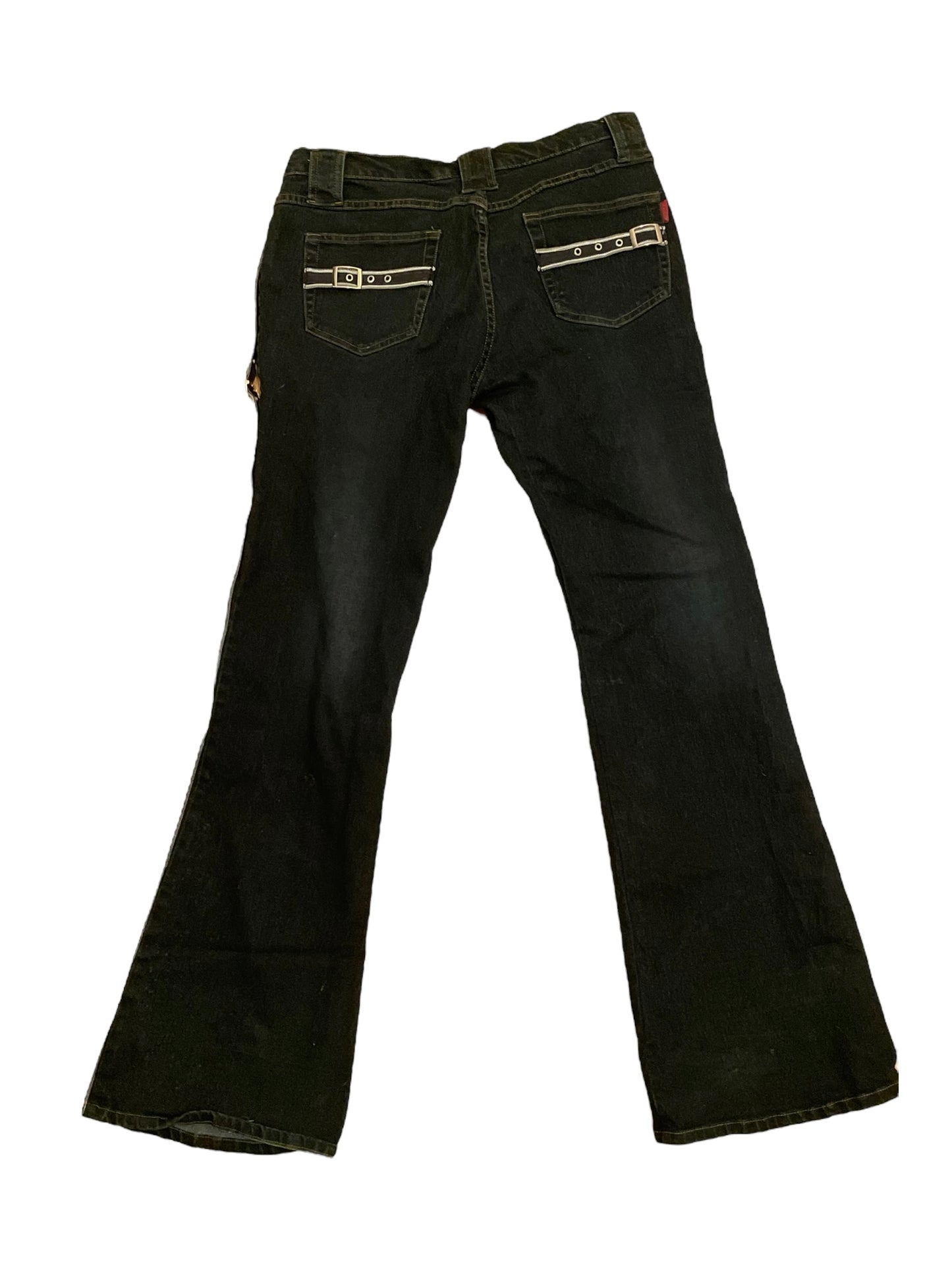 Y2K PLATINUM PLUSH BLACK JEANS