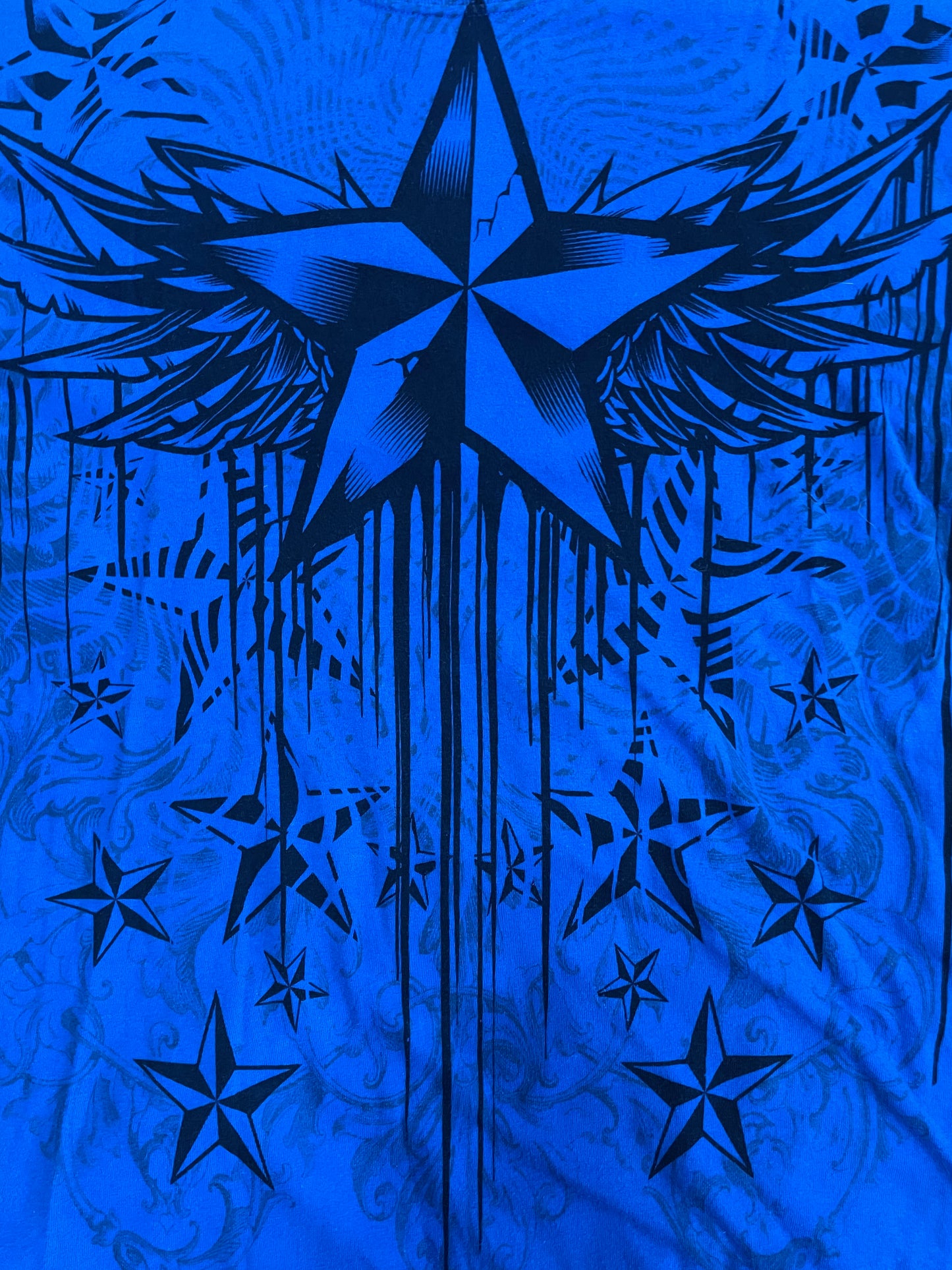 BLUE STAR GRAPHIC T SHIRT