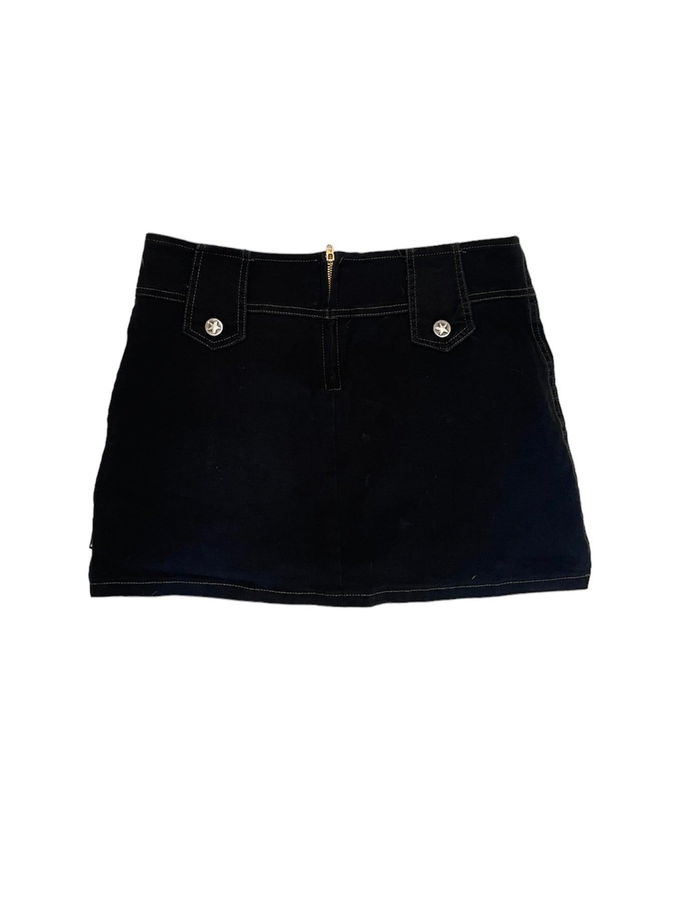 SERIOUS LA BLACK ARMY MINI SKIRT