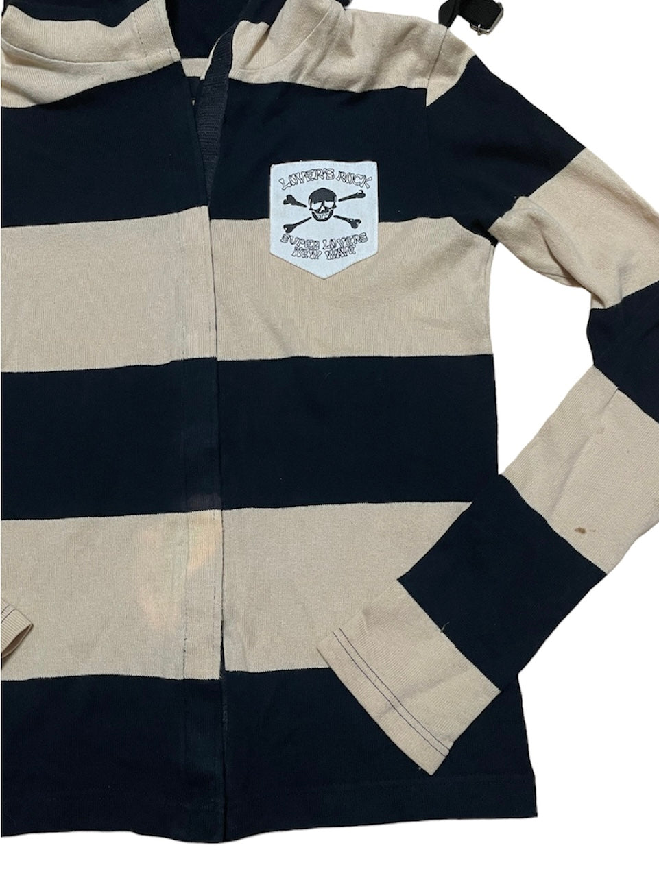 SUPER LOVERS STRIPED HOODIE