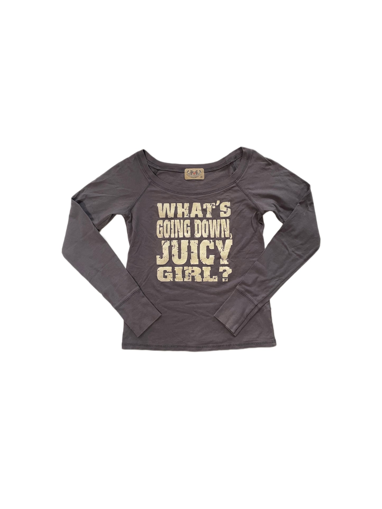 JUICY COUTURE GRAY LONGSLEEVE SHIRT