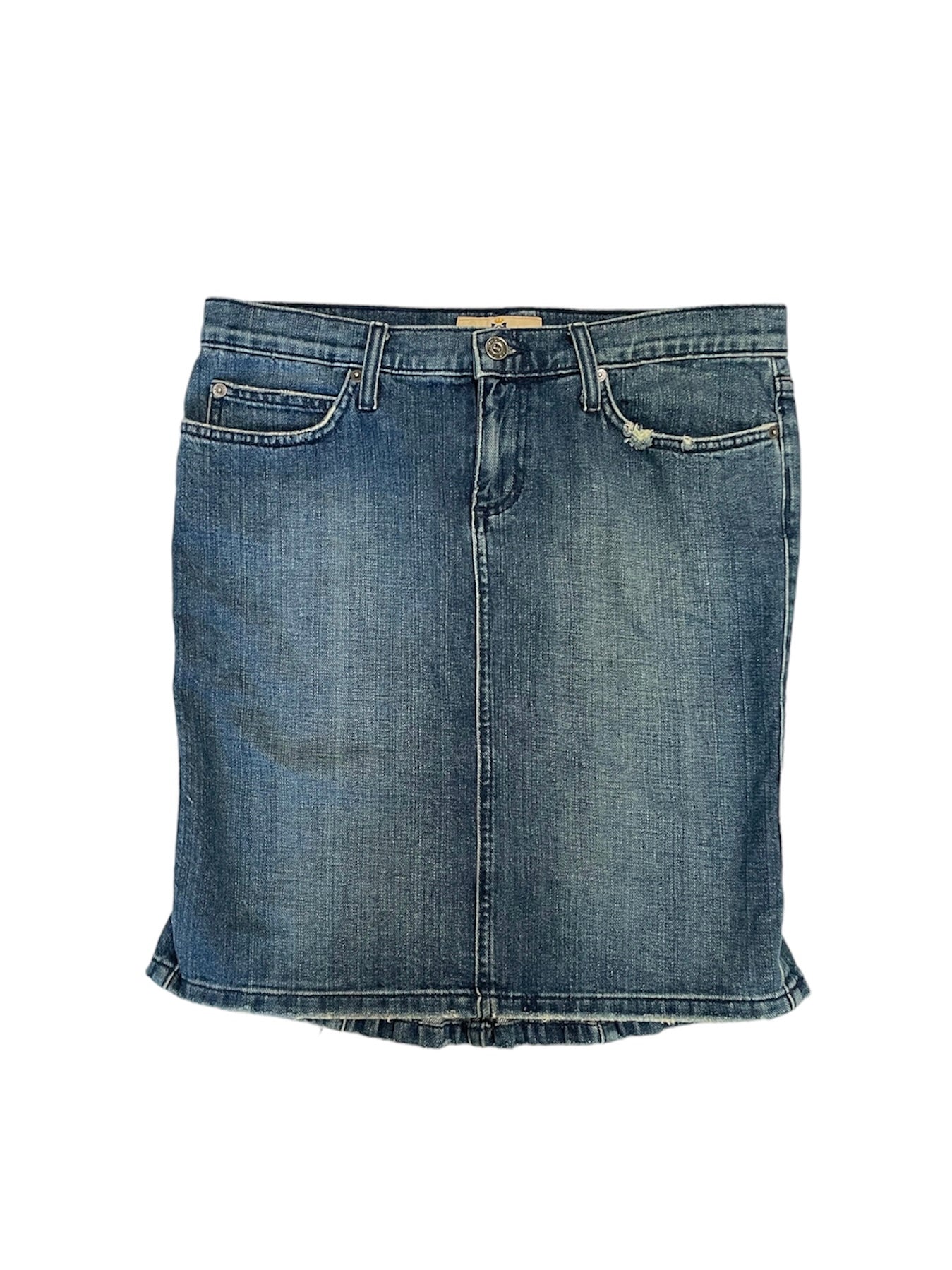 JUICY COUTURE DENIM MIDI SKIRT