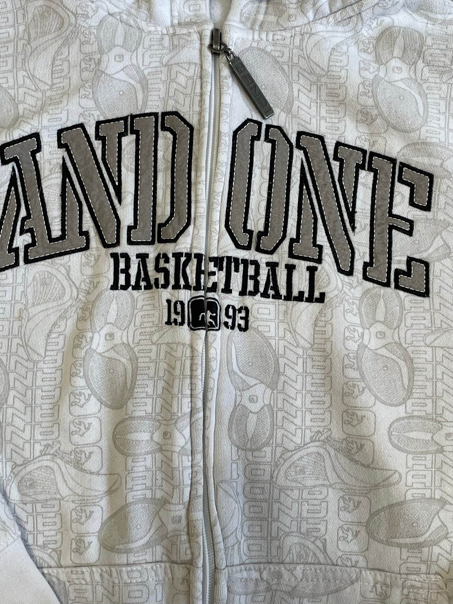 AND ONE BASKETBALL AOP ZIP UP HOODIE