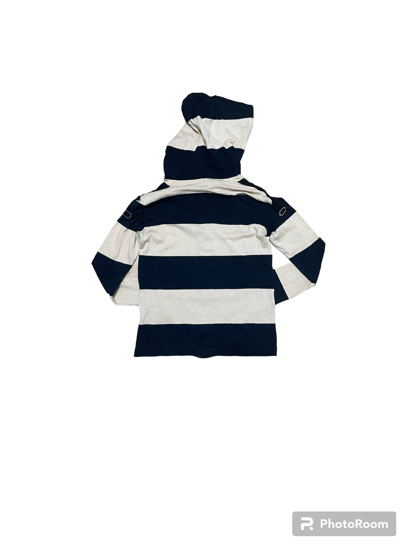 SUPER LOVERS STRIPED HOODIE