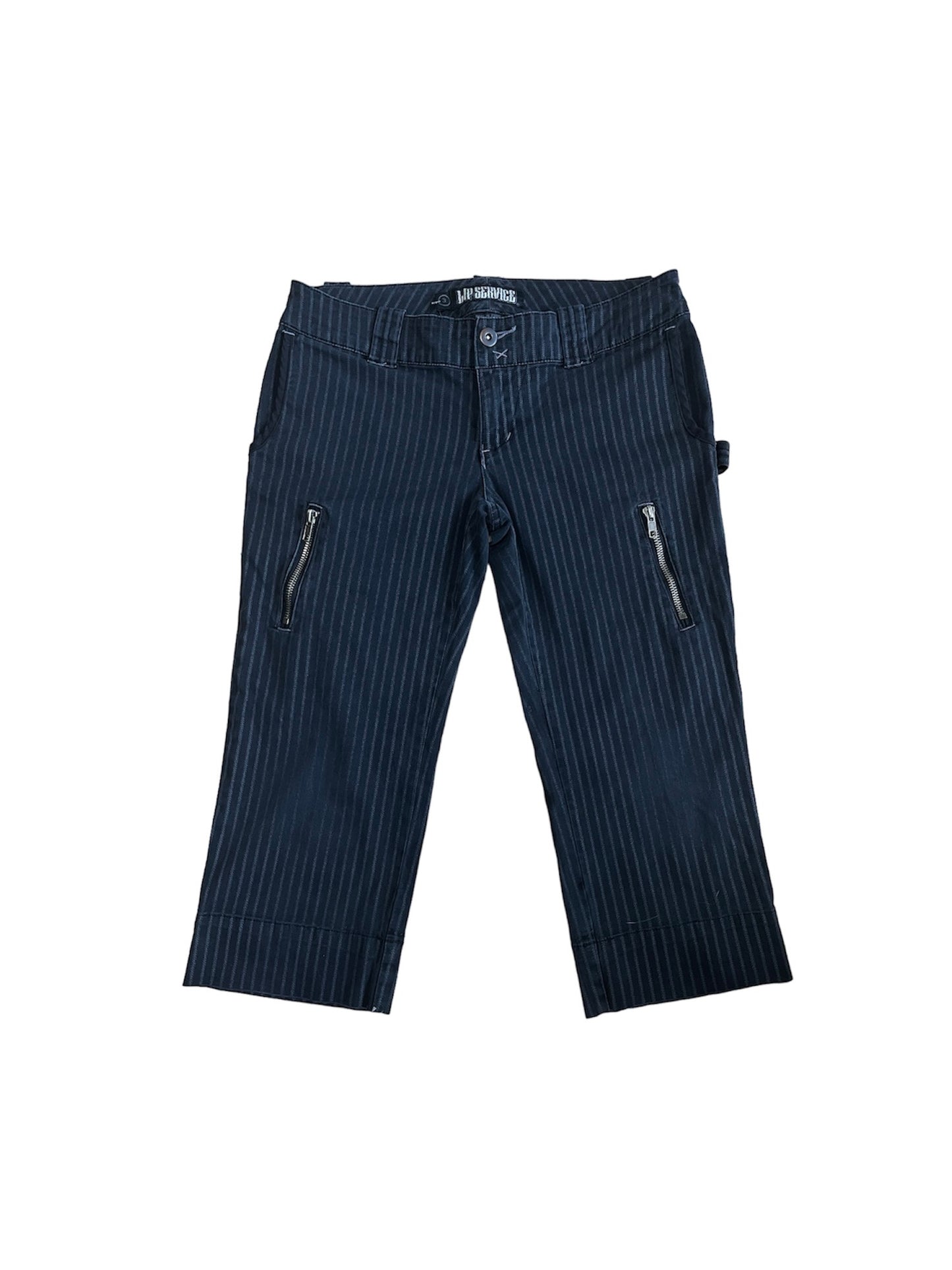 LIP SERVICE PINSTRIPE CAPRIS