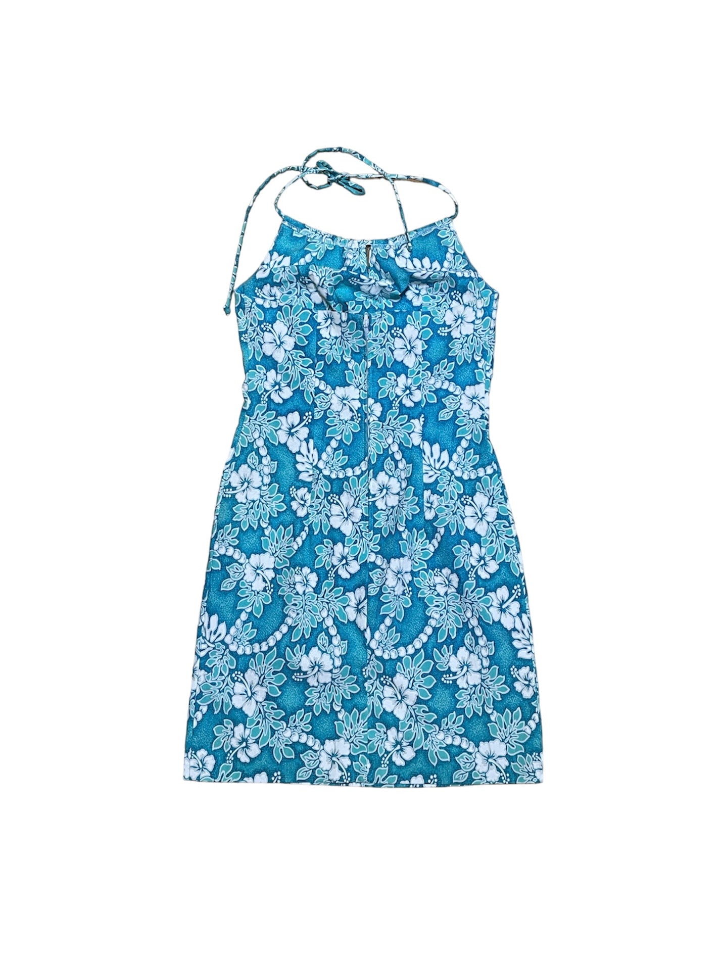 CITY TRIANGLES BLUE HIBISCUS DRESS