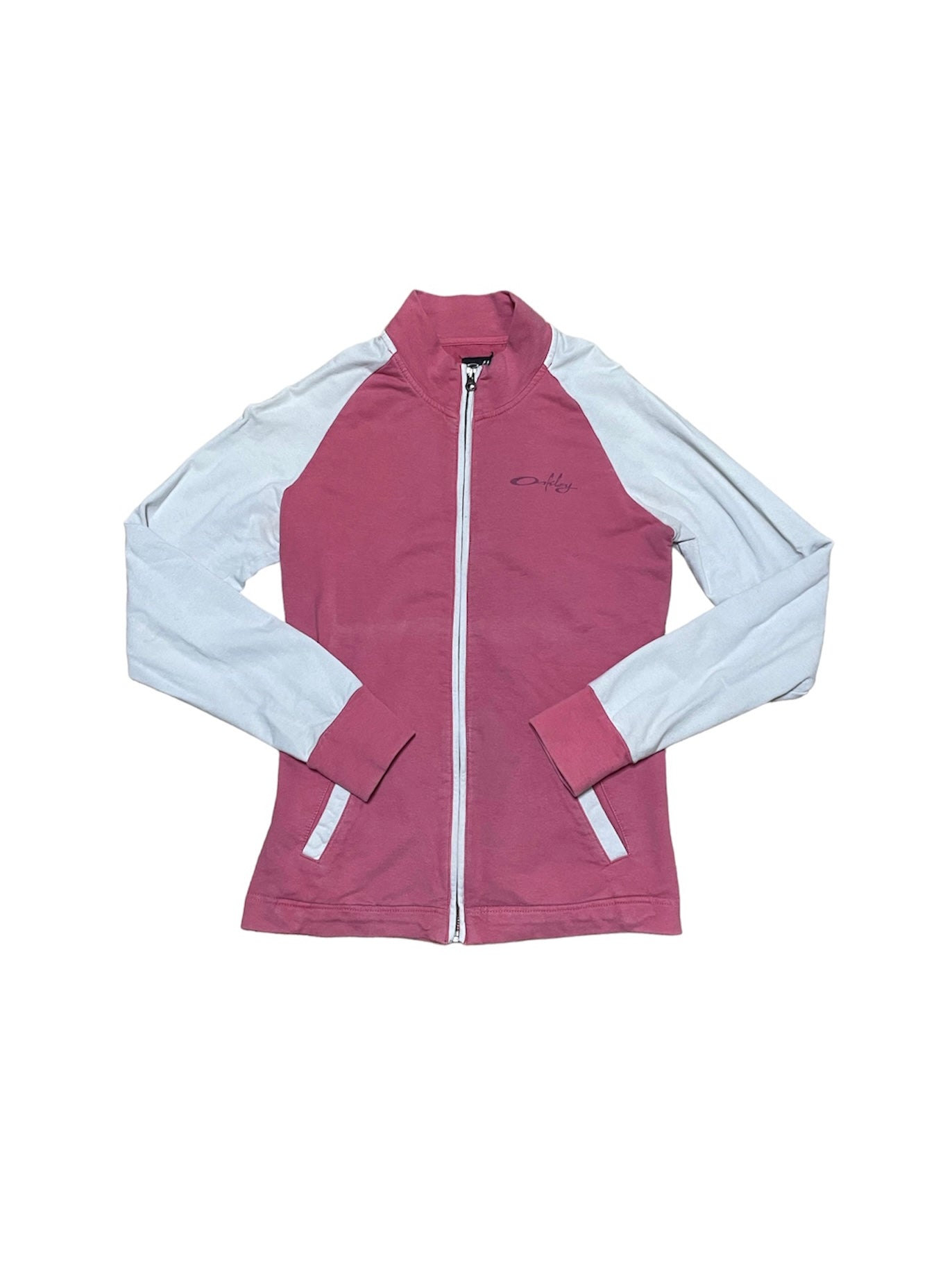 OAKLEY PINK AND WHITE TRACK JACKET