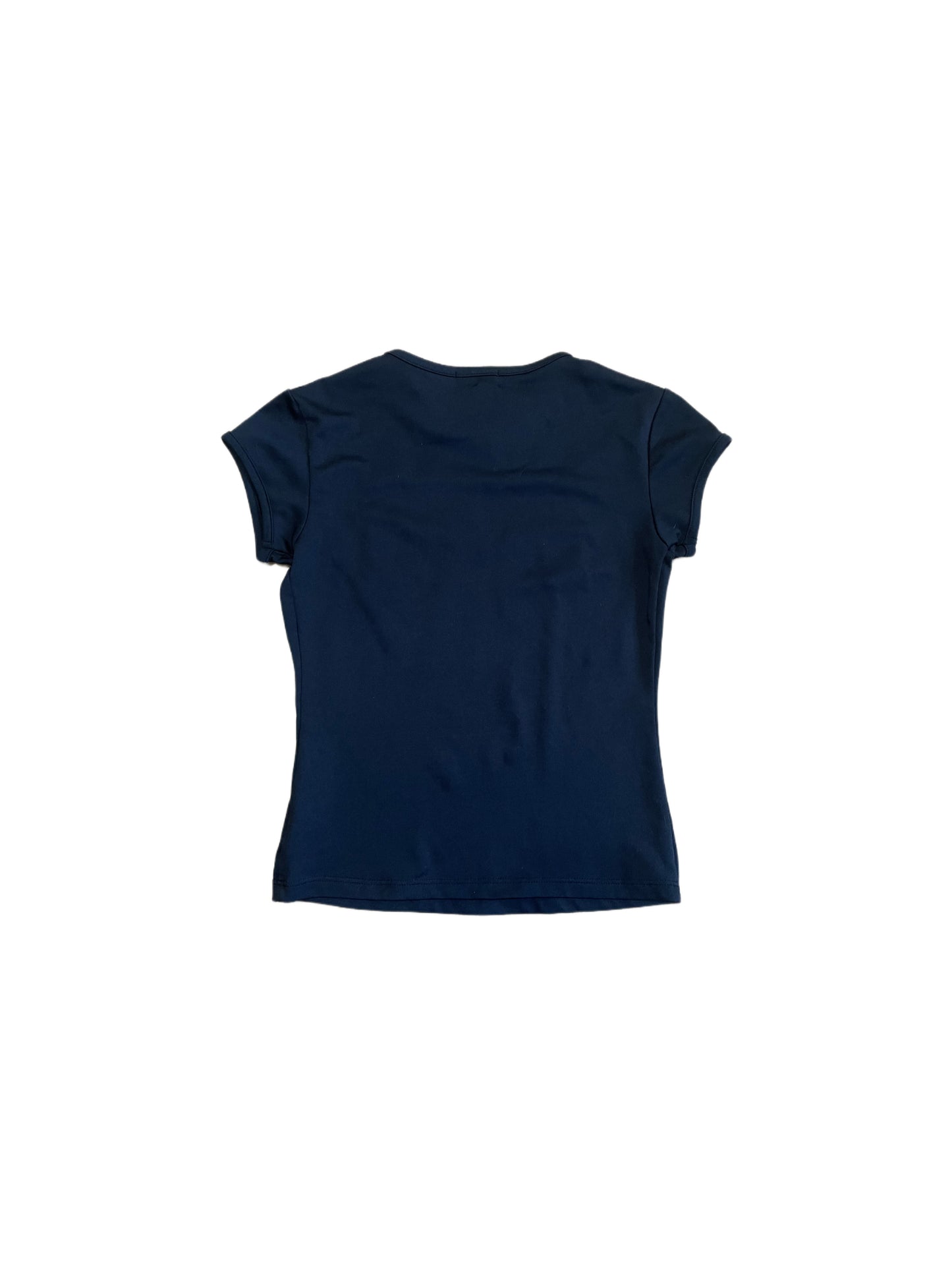 BLACK BIKER BABY TEE