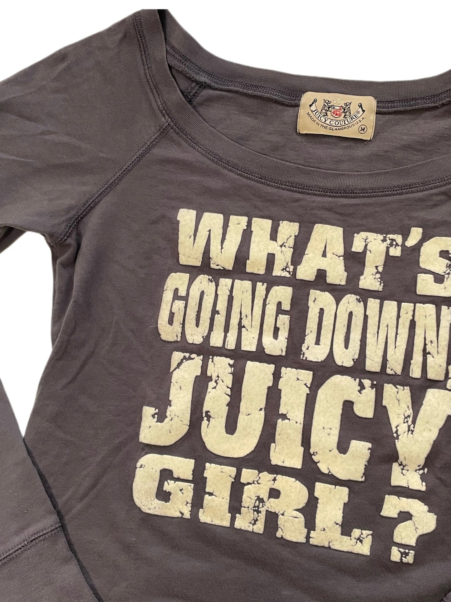JUICY COUTURE GRAY LONGSLEEVE SHIRT