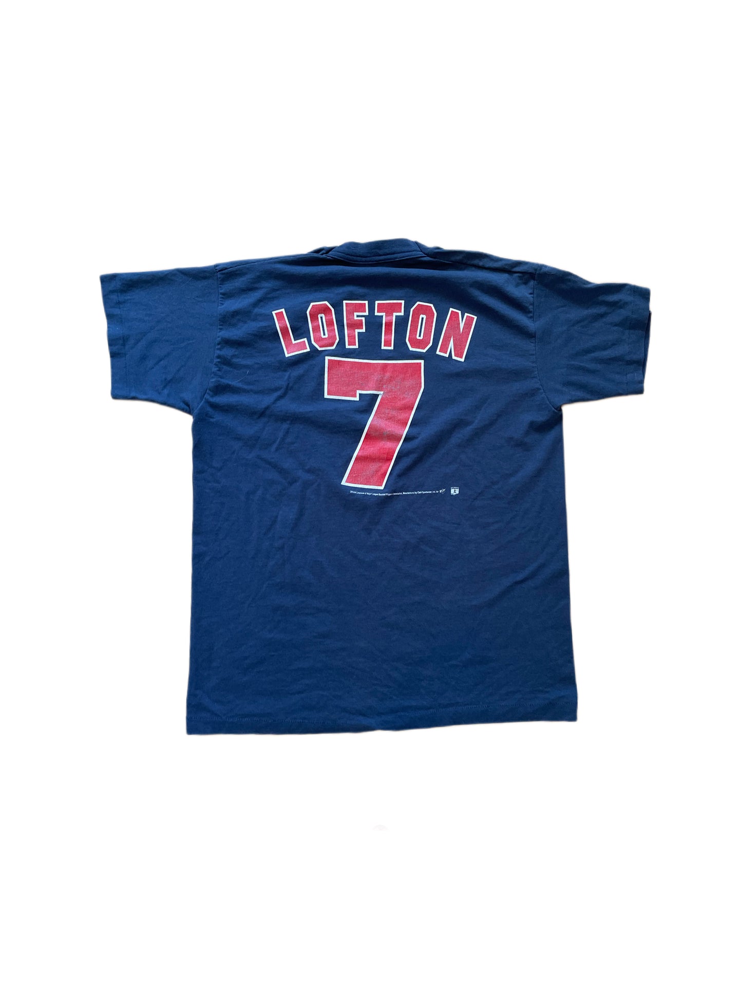 90s SINGLE STITCH INDIANS KENNY LOFTON TEE