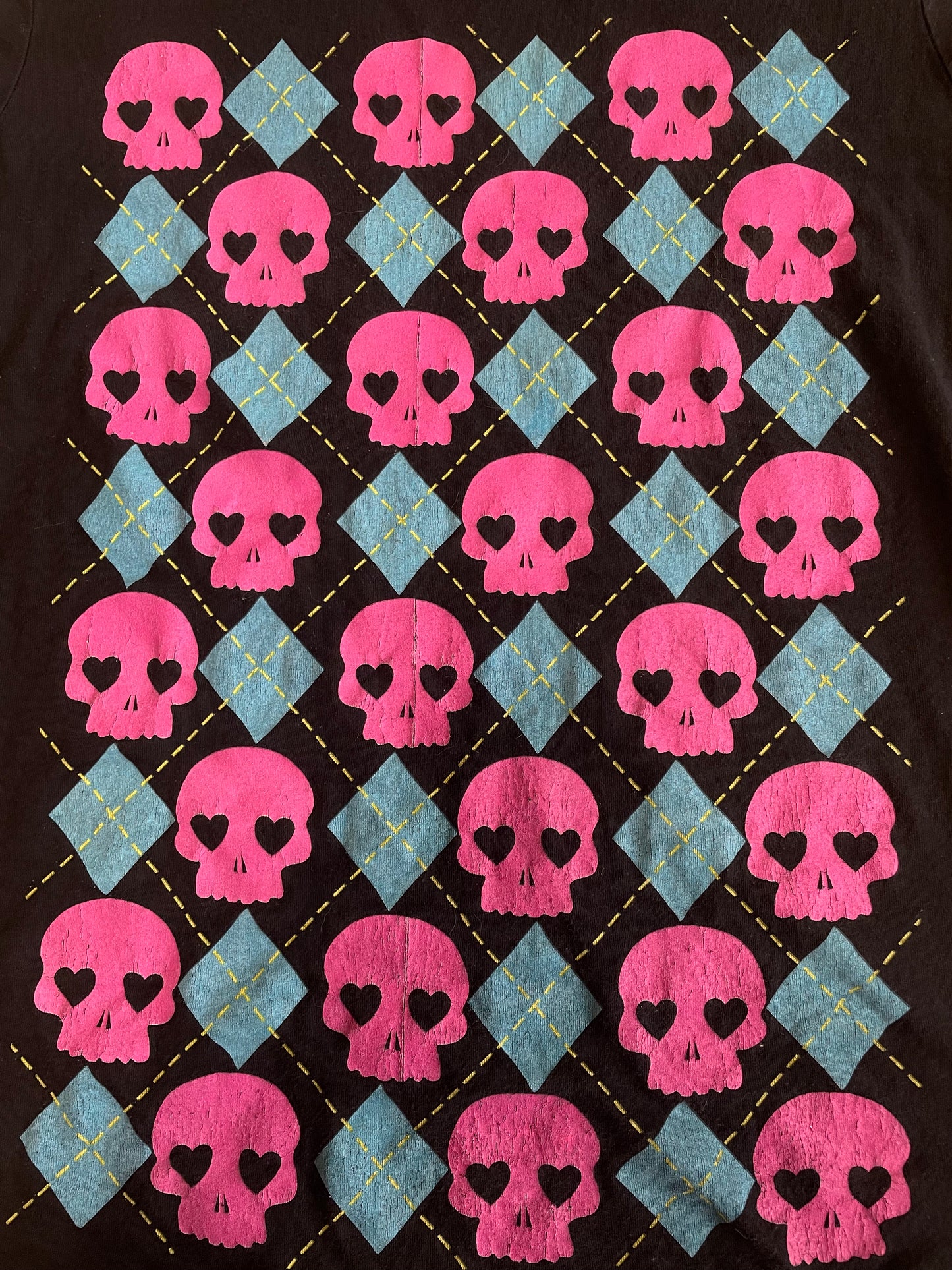 ARGYLE SKULL BABY TEE