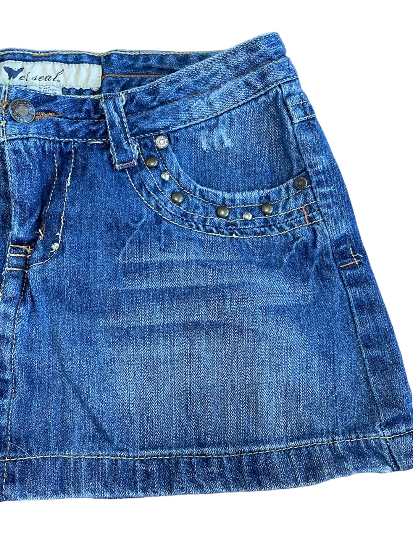 2000s STUDDED MINI SKIRT