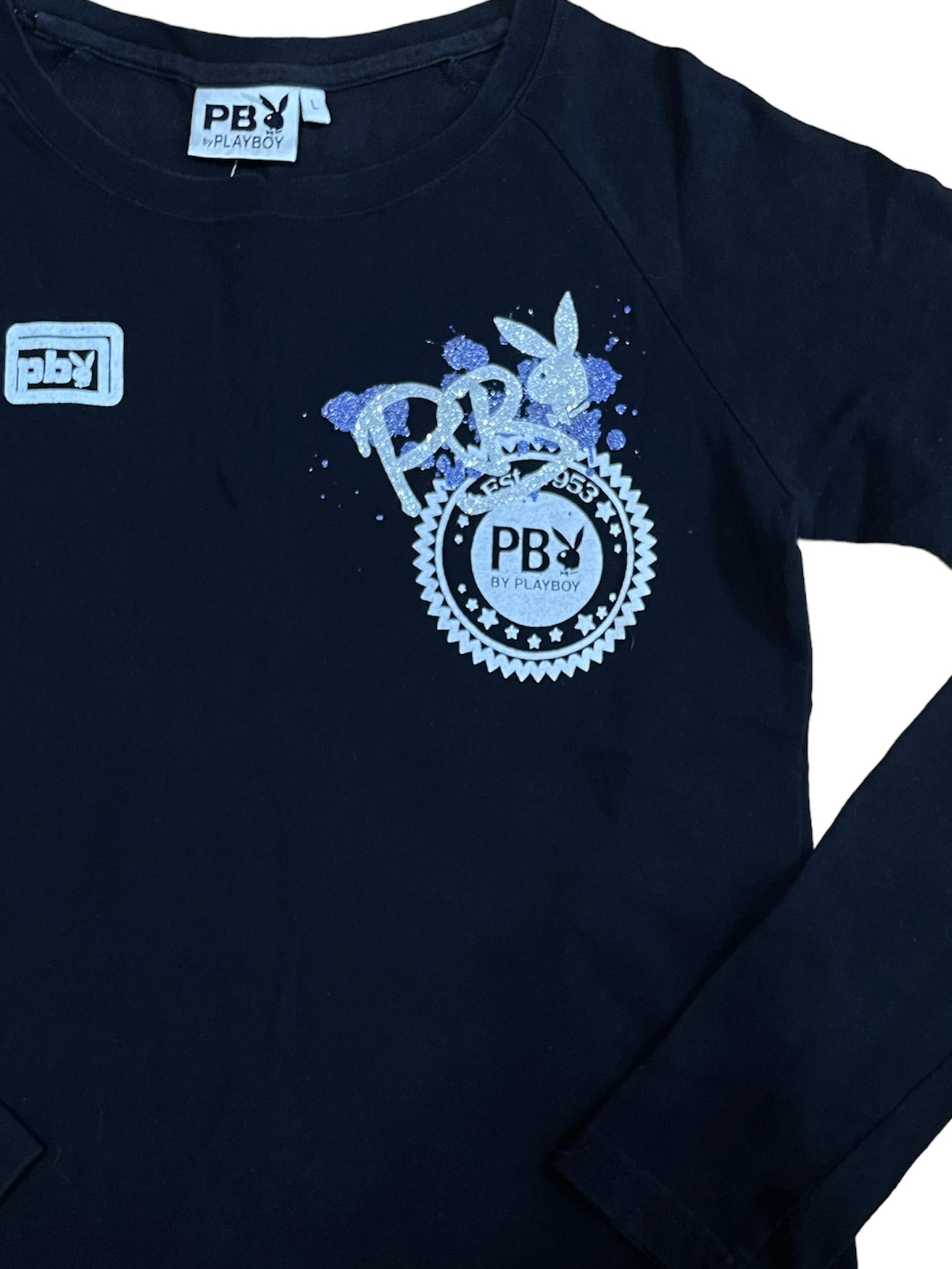 PLAYBOY BLACK LONGSLEEVE