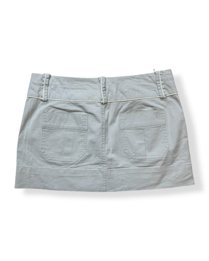 KHAKI MINI SKIRT