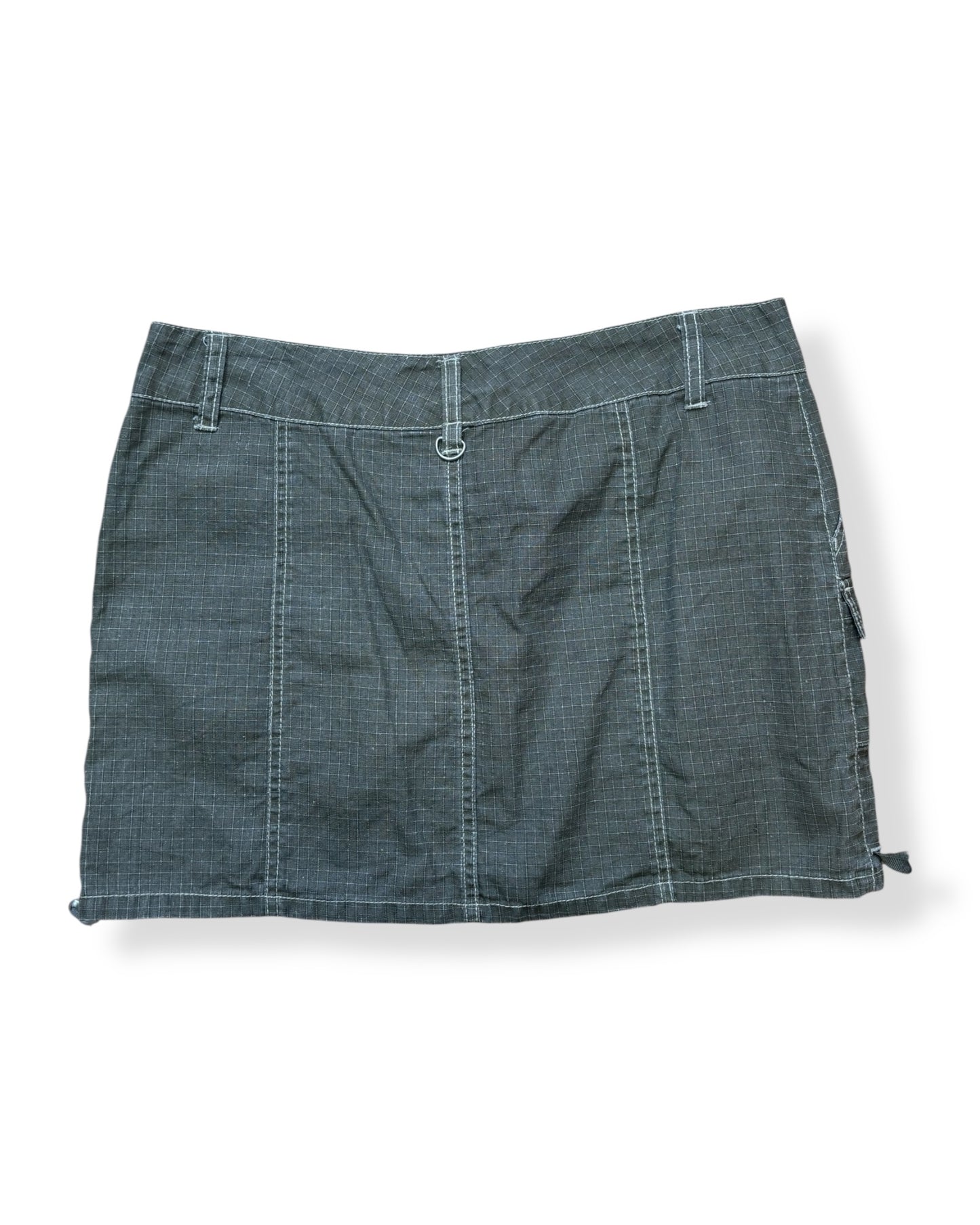 OLIVE GREEN CARGO MINI SKIRT