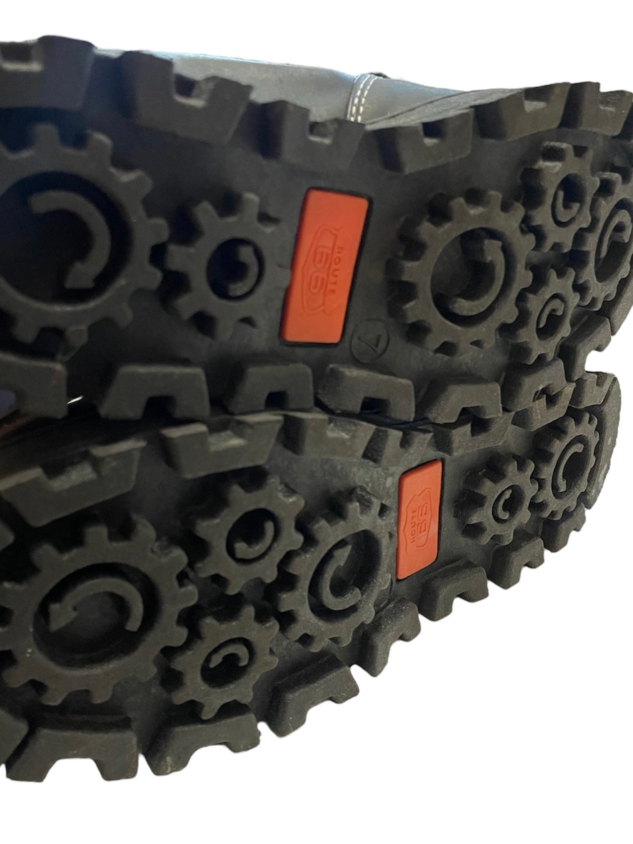 90s ROUTE 66 BLACK PLATFORM HIKING SHOES