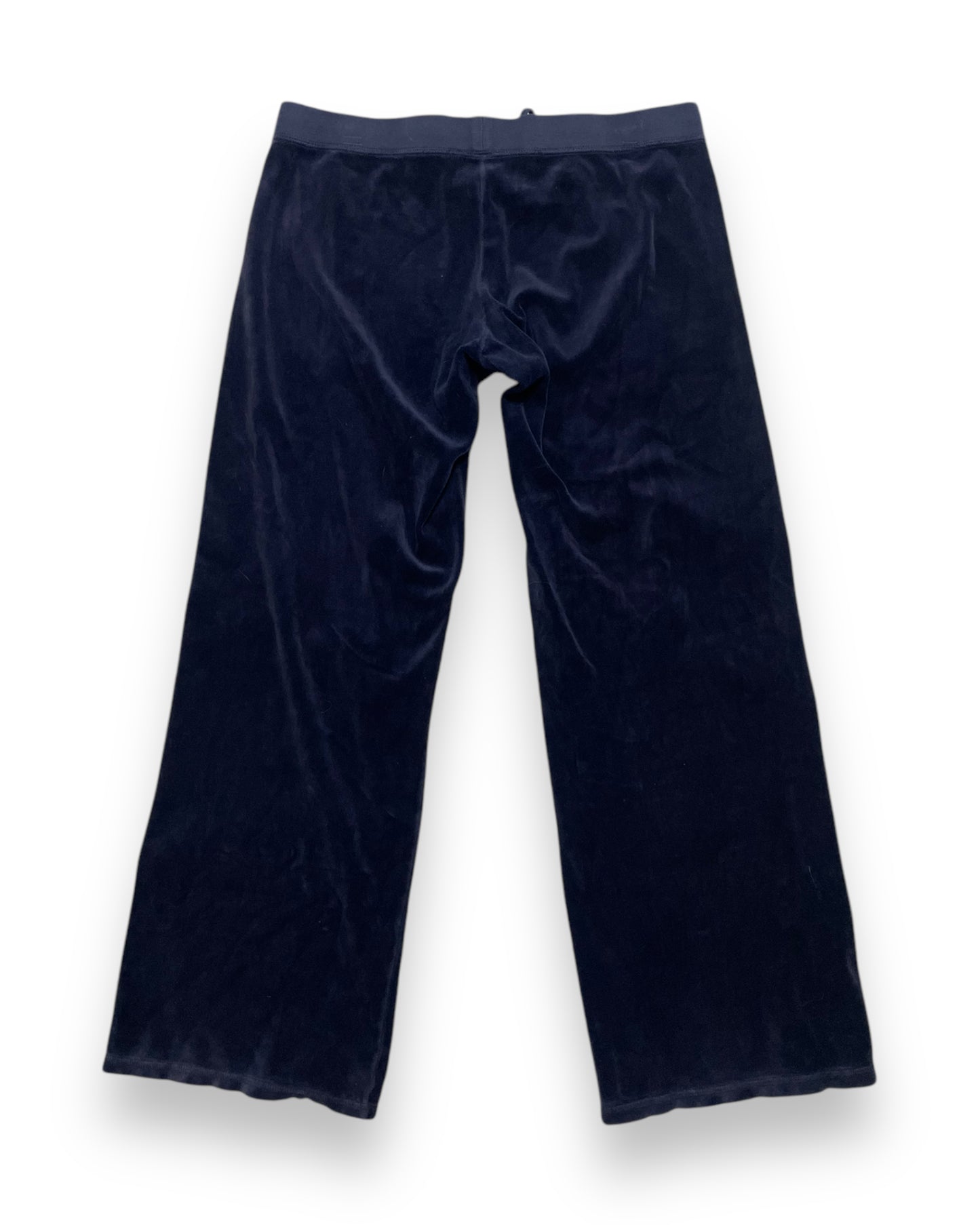 NAVY BLUE LOW RISE VELOUR LOUNGE PANTS