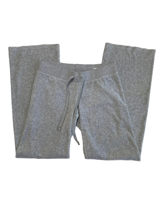 LIGHT HEATHER GRAY VELOUR JUICY COUTURE PANTS