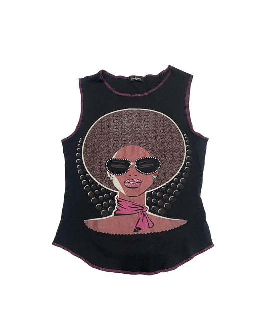 AFRO GIRL GRAPHIC TANK