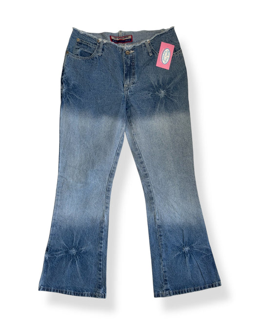 Y2K FADED FLARE JEANS